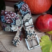 Gürtel mit Blumenmuster aus Polsterstoff